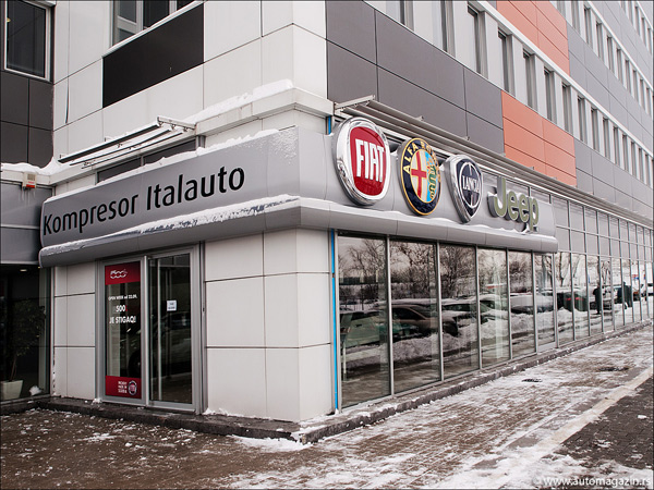 Kompresor Italauto otvorila Jeep Alfa Lancia Fiat  premium showroom