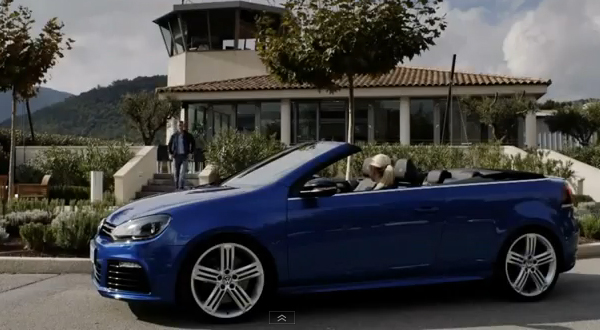 VW Golf R Cabriolet se predstavlja na prvom videu