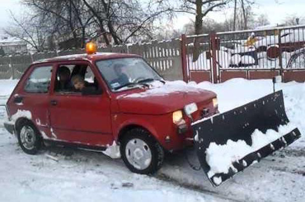 Automobili kao čistači snega + FOTO