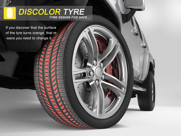 Discolor Tyre - Pneumatici sa bojom koja pokazuje nivo istrošenosti