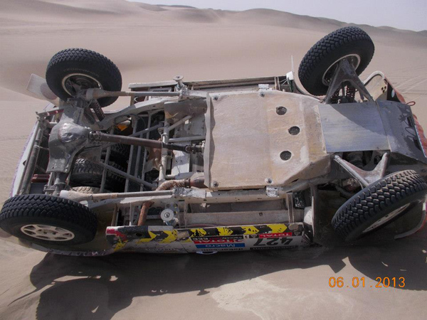 Dakar 2013 - Srpska posada u Opel Antari završila na krovu