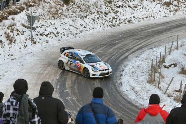 Rally Monte Carlo 2013 - Prva recka Volkswagena, Loeb vodi