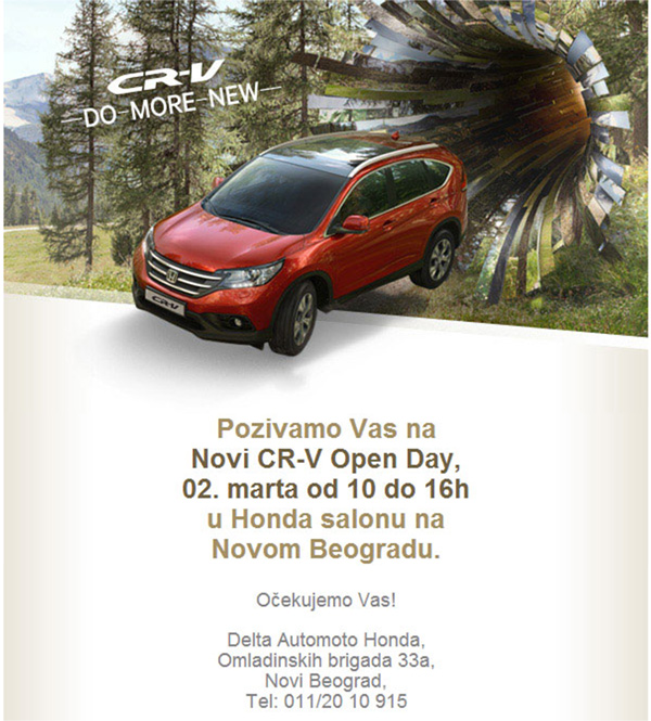 Honda Srbija - Novi CR-V Open Day