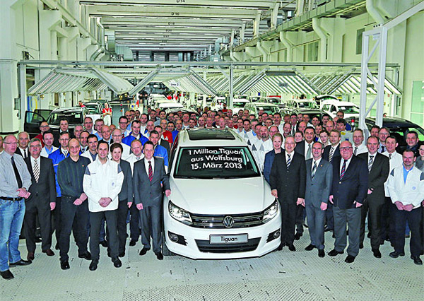 Volkswagen u Wolfsburgu proizveo milion Tiguana