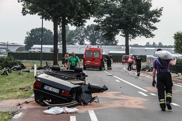 Poljski vozač prepolovio svoj Audi S8.... i preživeo + FOTO