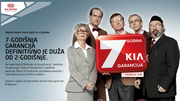 Kijina 7-godišnja garancija - potpuna ekonomska bezbrižnost