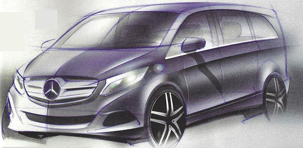 Mercedes-Benz Viano: Nova generacija na prvim skicama