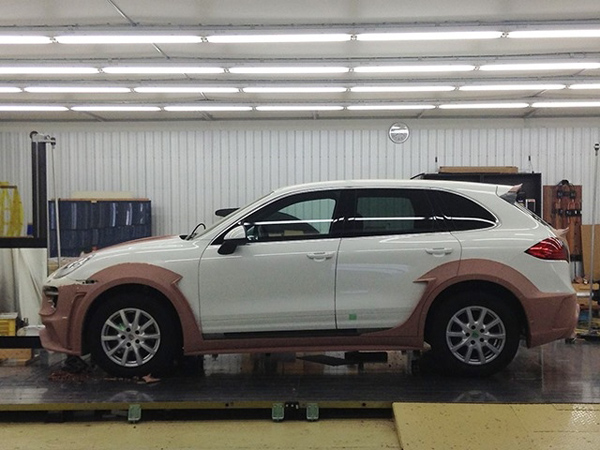 Wald International brusi Porsche Cayenne - Fotografije iz proizvodnje