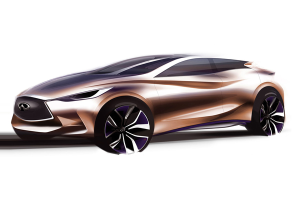 Kompaktni Infiniti Q30 stiže u Frankfurt kao koncept - prva skica