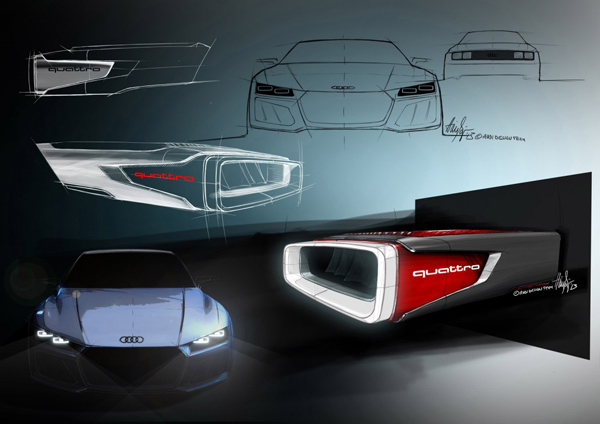 Audi Quattro Concept II: zvanične skice i informacije