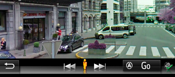 Google Street View i Panoramio na Toyota Touch 2 with Go uređaju