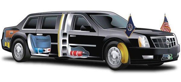 Obamin Cadillac: težak 6,8 tona i troši 63,5 l/100 km!