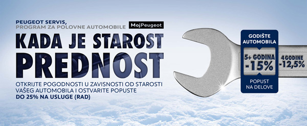 Verano Motors - Veći popusti za održavanje starijih Peugeot-a