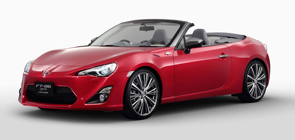 Toyota GT86 kabriolet zatvorila krov