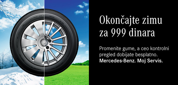 Mercedes-Benz prolećna servisna akcija - Okončajte zimu za 999 dinara 