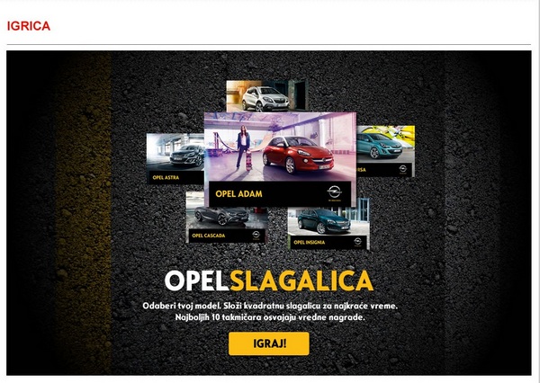 Opel slagalica - Opelovi pokloni za najbrže takmičare