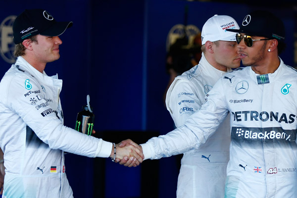 Formula 1 Sochi 2014 - Mercedesi kreću iz prvog reda