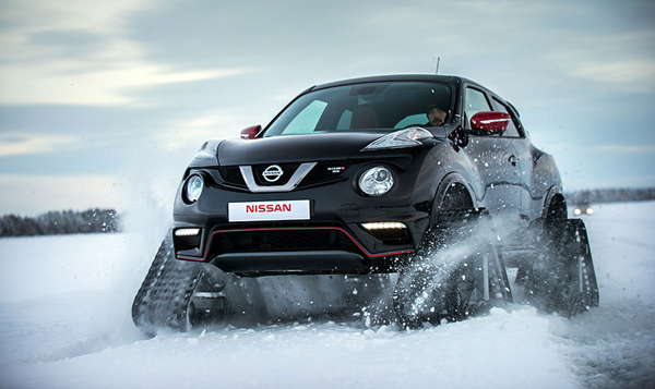 Nissan Juke Nismo RS opremljen gusenicama za sneg (FOTO)
