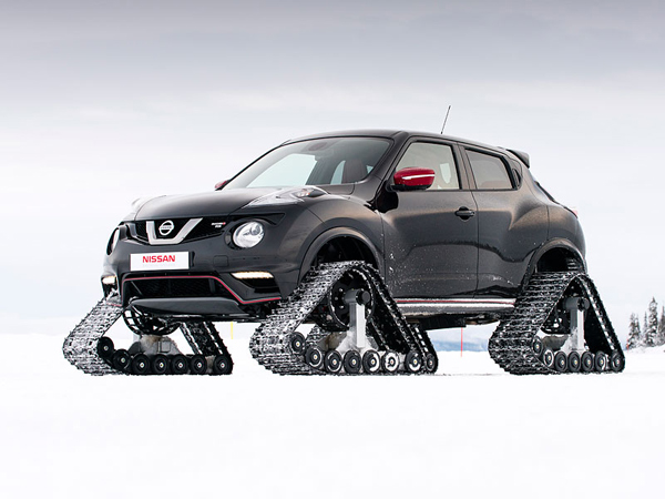 Nissan Juke Nismo RS opremljen gusenicama za sneg (FOTO)