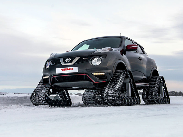 Nissan Juke Nismo RS opremljen gusenicama za sneg (FOTO)