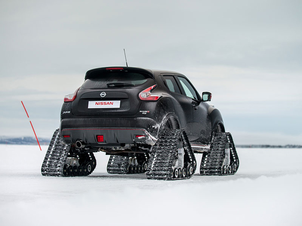 Nissan Juke Nismo RS opremljen gusenicama za sneg (FOTO)