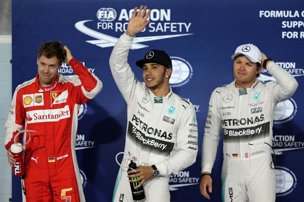 VN Bahreina 2015 - Hamilton startuje sa 1. pozicije, Vettel ispred Rosberga