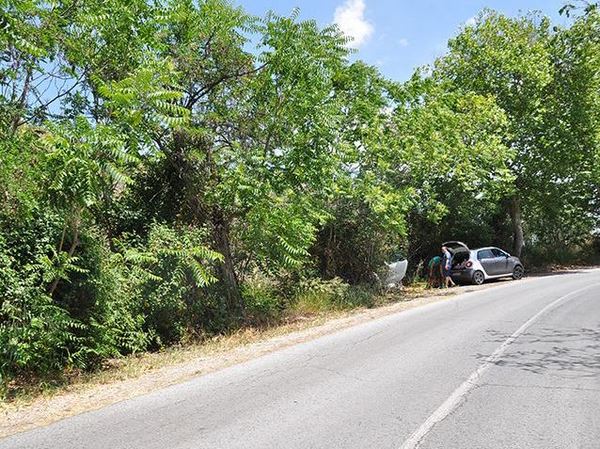 Smart ForTwo završio pored puta, izvukao ga veći brat ForFour (foto)