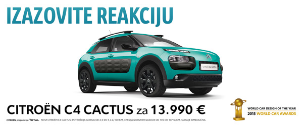 Citroen C4 cactus donosi više zabave u vaš život