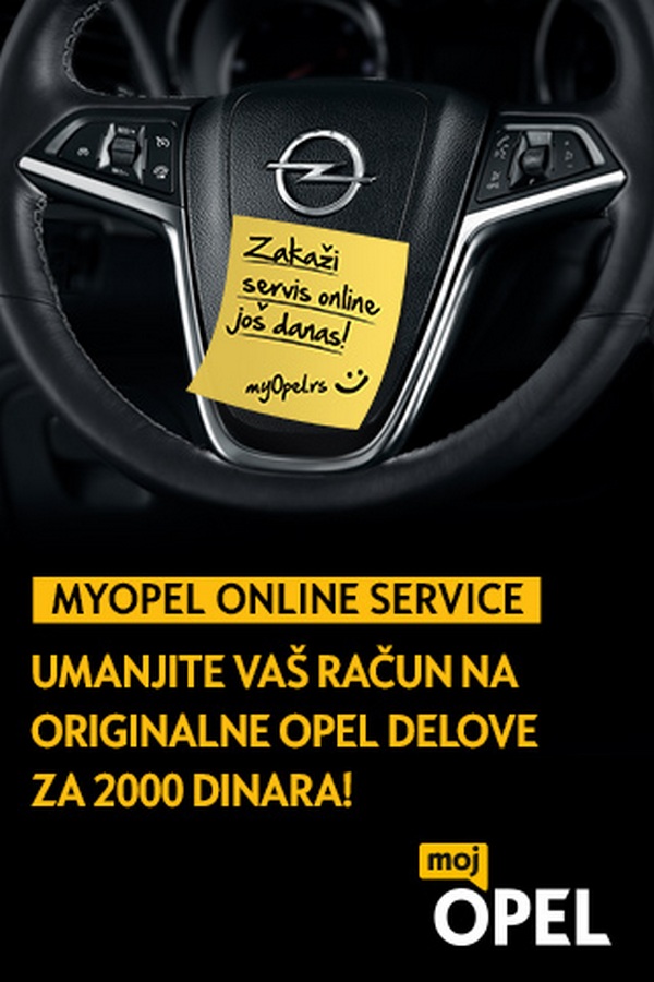 Opel servisna akcija – preko myopel.rs portala do uštede od 2000 dinara