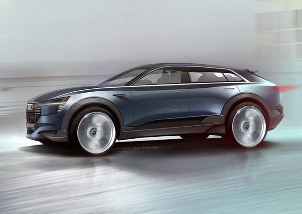 Audi e-tron quattro: zvanične skice i informacije
