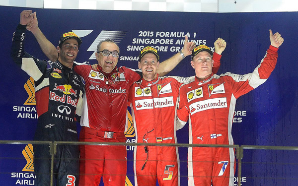 VN Sigapura 2015 - Vettel pobednik, podijum bez Mercedesa