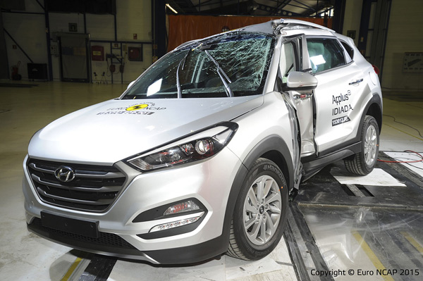 Novi Hyundai Tucson postiže maksimalnih 5 zvezdica na EuroNCAP testu