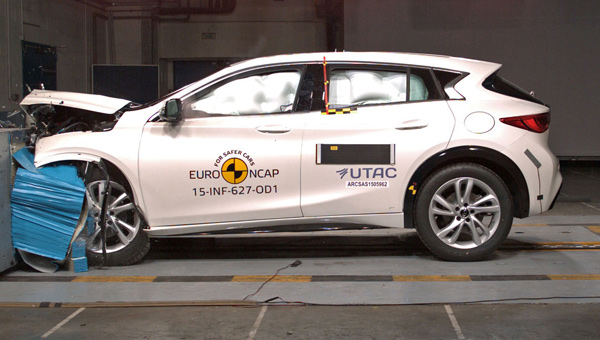 Pet zvezdica za Infiniti Q30 na Euro NCAP testu