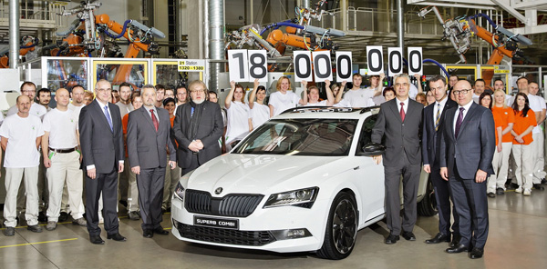 Škoda slavi jubilej - 18 miliona proizvedenih automobila