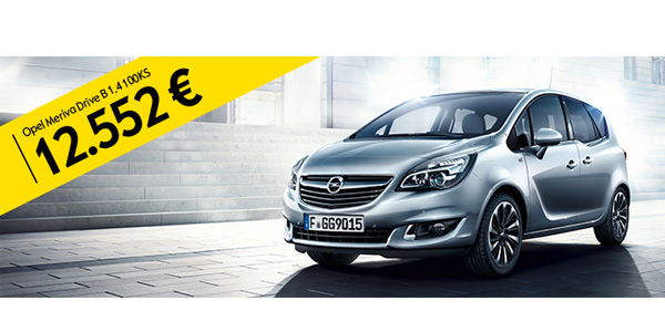 Opel Meriva Drive! za 12.552€ - kvalitet iz Nemačke, cena za Srbiju