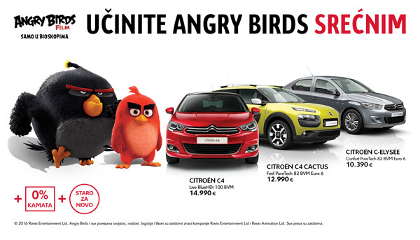 Citroën i Angry Birds u akciji!