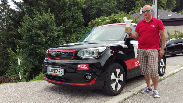 Električni Kia Soul EV pobednik Nikola Tesla EV Rally Croatia 2016