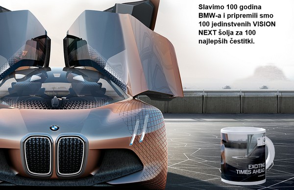 Čestitajte BMW-u rođendan i osvojite Vision Next 100 šolju