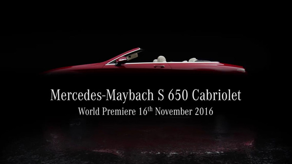 Mercedes-Maybach S Cabriolet - video najava