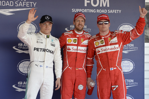 Formula 1 - Ferrari startuje iz prvog reda na trci za VN Rusije 2017