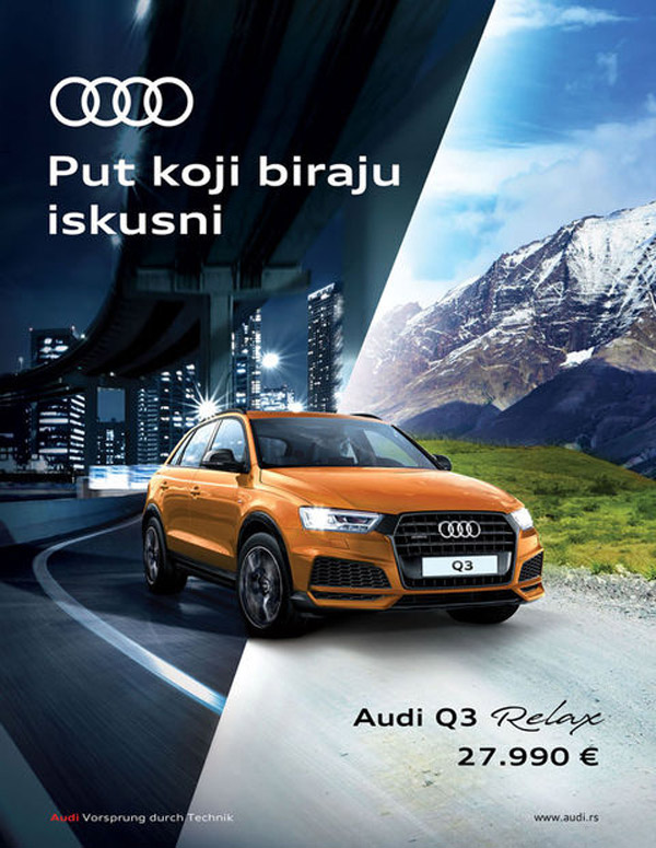 Audi Q3 Relax - akcijska cena od 27.990 evra