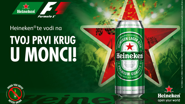 Heineken vas vodi na trku Formule 1 u Monzi