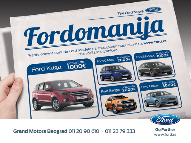 Fordomanija - mesec dana izuzetnih cena za Fordove modele