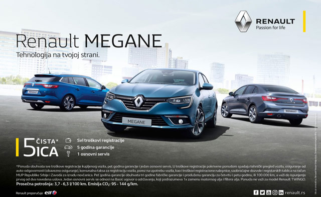 Čista petica - Renault tradicionalno za svoje kupce ima odličnu ponudu