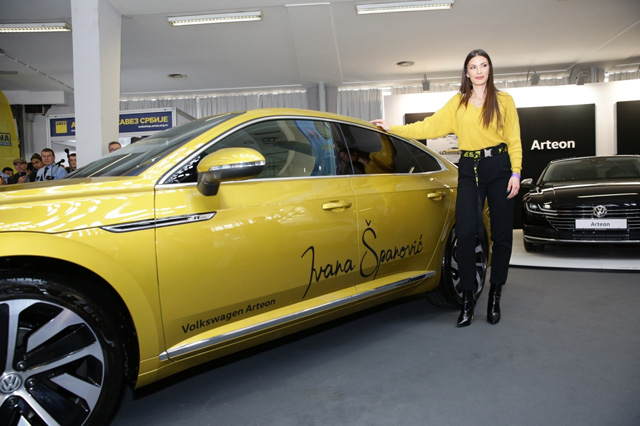 Ivana Španović dobija na korišćenje novi Volkswagen Arteon