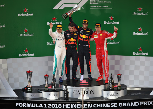 F1 VN Kine 2018 - Ricciardo pobednik haotične trke u Shanghaiju