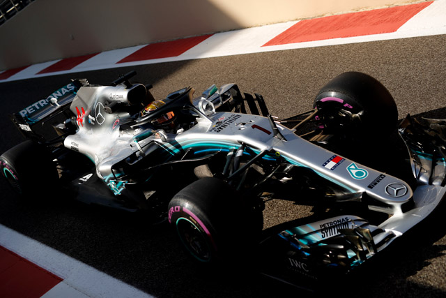 Abu Dhabi 2018 - Hamilton nastupa sa brojem 1