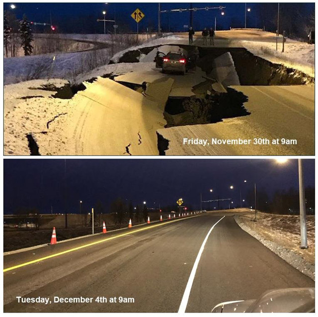 Oštećen put popravljen za 5 dana - na Aljasci to nije problem (foto+video)