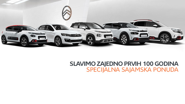 Citroen sajamska ponuda - slavimo zajedno prvih 100 godina