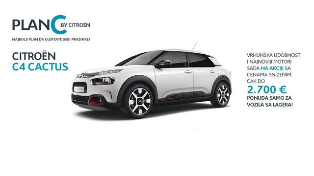 Citroen C4 Cactus - ponuda vozila sa lagera